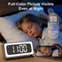Clock Camera 2K Wood Grain, 5G & 2.4G WiFi Compact Indoor Home Security Camera with Alarm, 3 in 1 Inconspicuous Nanny Camera, Full-Color Night Vision, Human Detection Local SD Storage