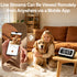 Clock Camera 2K Wood Grain, 5G & 2.4G WiFi Compact Indoor Home Security Camera with Alarm, 3 in 1 Inconspicuous Nanny Camera, Full-Color Night Vision, Human Detection Local SD Storage