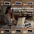 Clock Camera 2K Wood Grain, 5G & 2.4G WiFi Compact Indoor Home Security Camera with Alarm, 3 in 1 Inconspicuous Nanny Camera, Full-Color Night Vision, Human Detection Local SD Storage