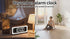 Clock Camera 2K Wood Grain, 5G & 2.4G WiFi Compact Indoor Home Security Camera with Alarm, 3 in 1 Inconspicuous Nanny Camera, Full-Color Night Vision, Human Detection Local SD Storage